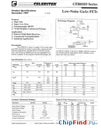 Datasheet CFB0103 manufacturer Mimix